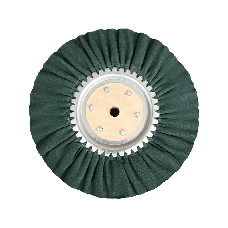 Roată de vânt verde standard pentru lustruirea feroneriei